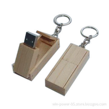 Promotional USB Sticks, Made of Wood, Customized Logo Printing, Full Capacity, Can Pass H2 Test